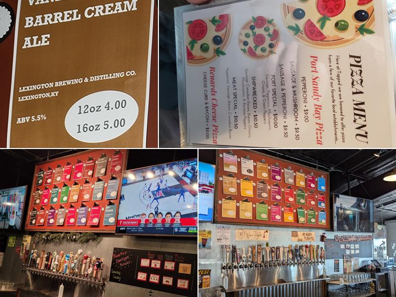 Tapped on the Lakeshore Menu