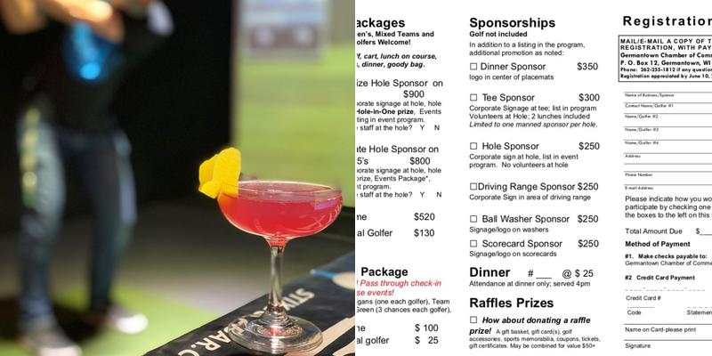 Stix Golf Entertainment Menu