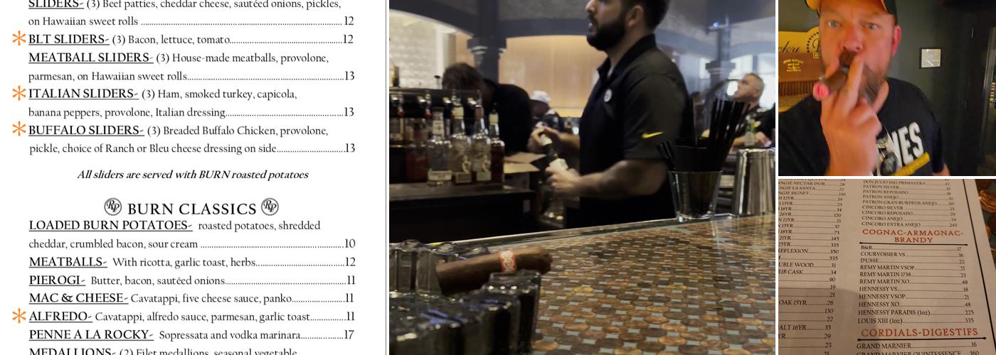 BURN by Rocky Patel Pittsburgh Menu