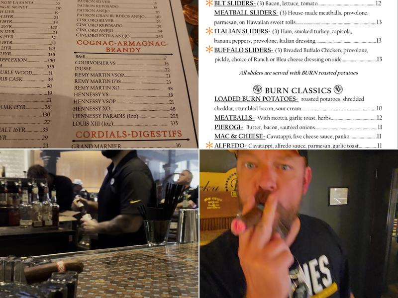 BURN by Rocky Patel Pittsburgh Menu