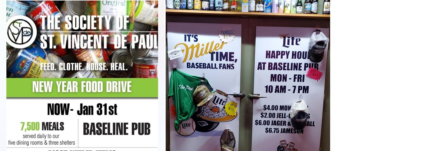 Baseline Pub Tempe Menu