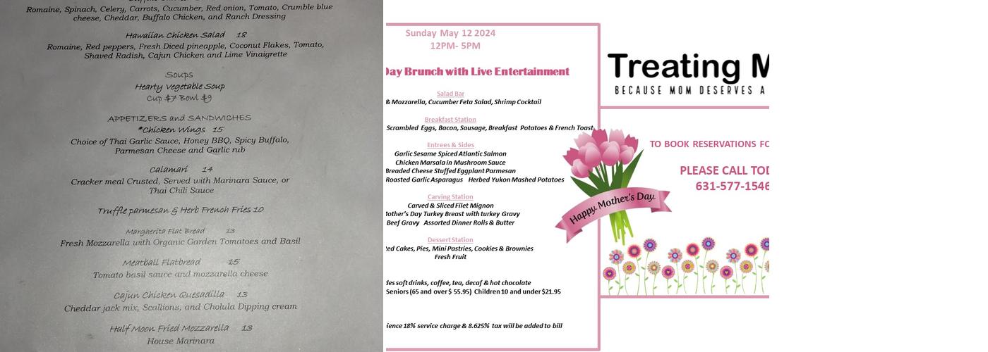 Atrium Lounge Menu