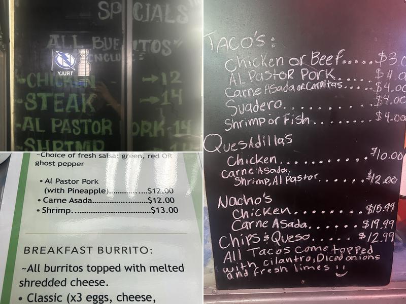 Tiny Tap Tavern Menu