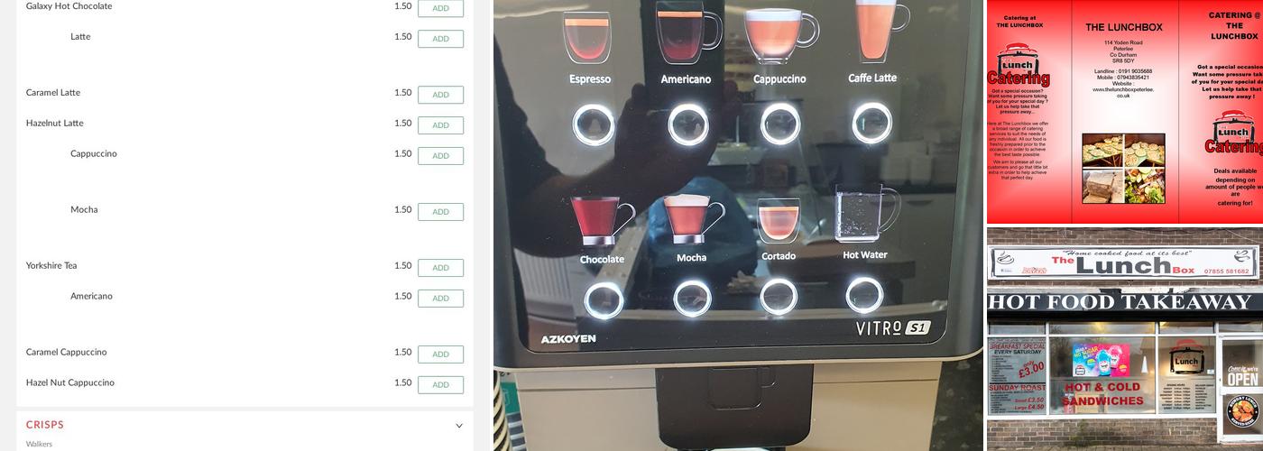 The Lunch Box Peterlee Menu