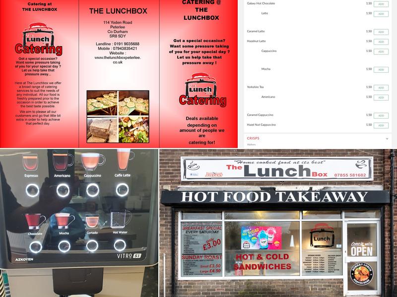 The Lunch Box Peterlee Menu