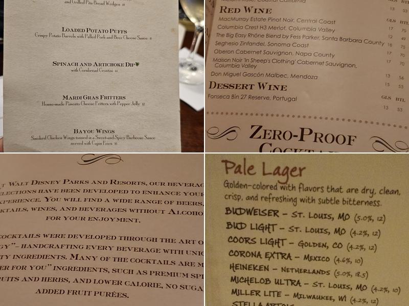 River Roost Menu