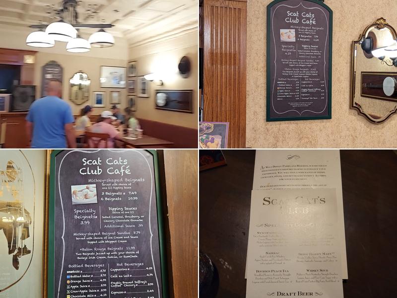 Scat Cat's Club Menu