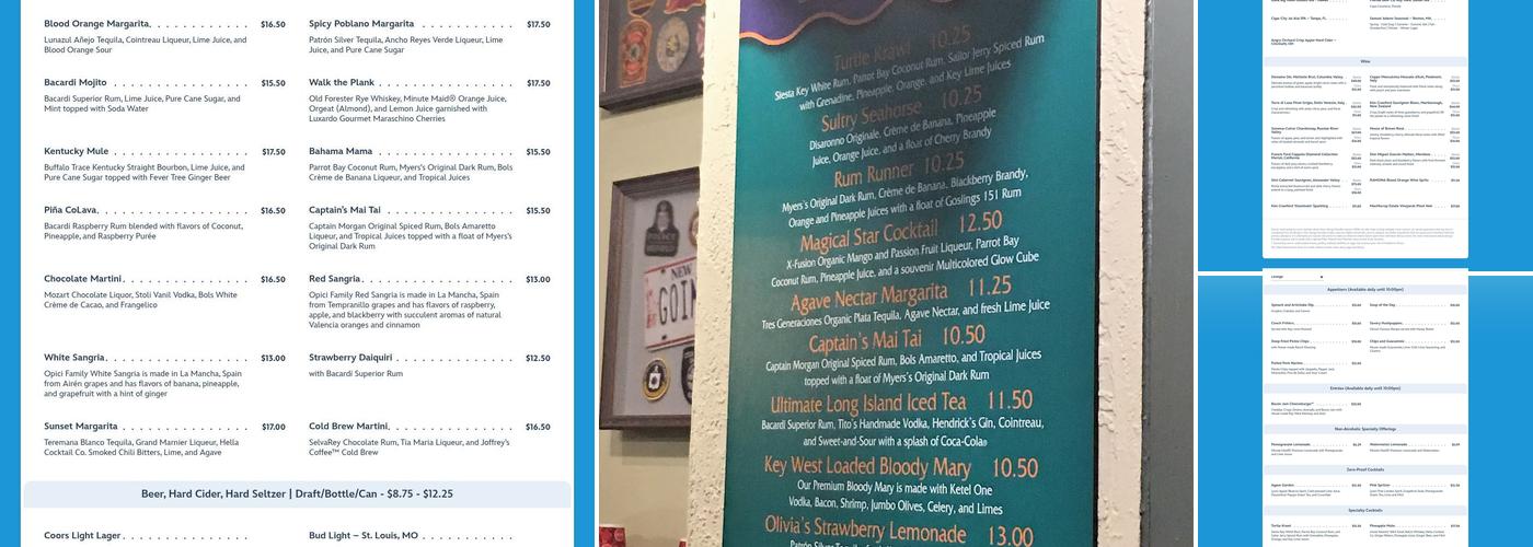 Gurgling Suitcase Menu