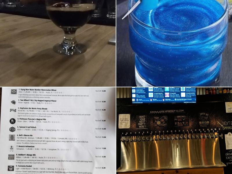 Growler Express Menu