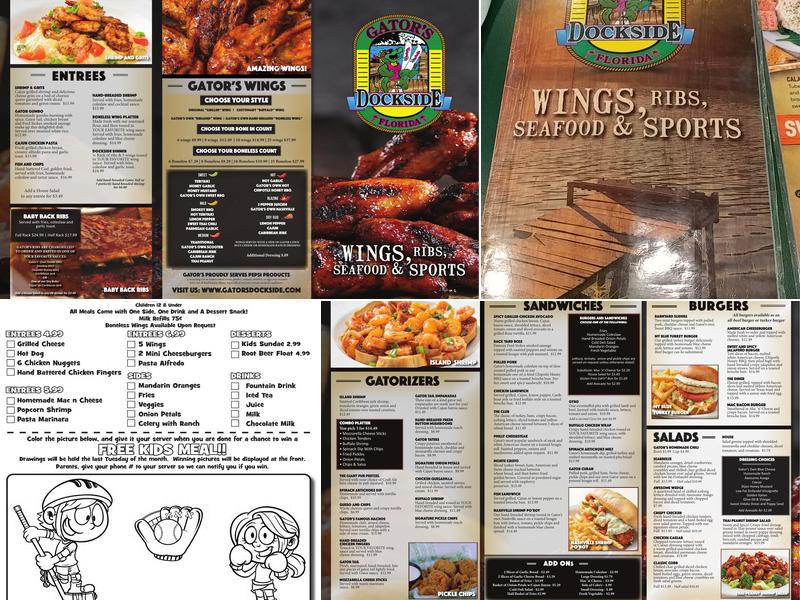 Gator's Dockside Murabella Menu
