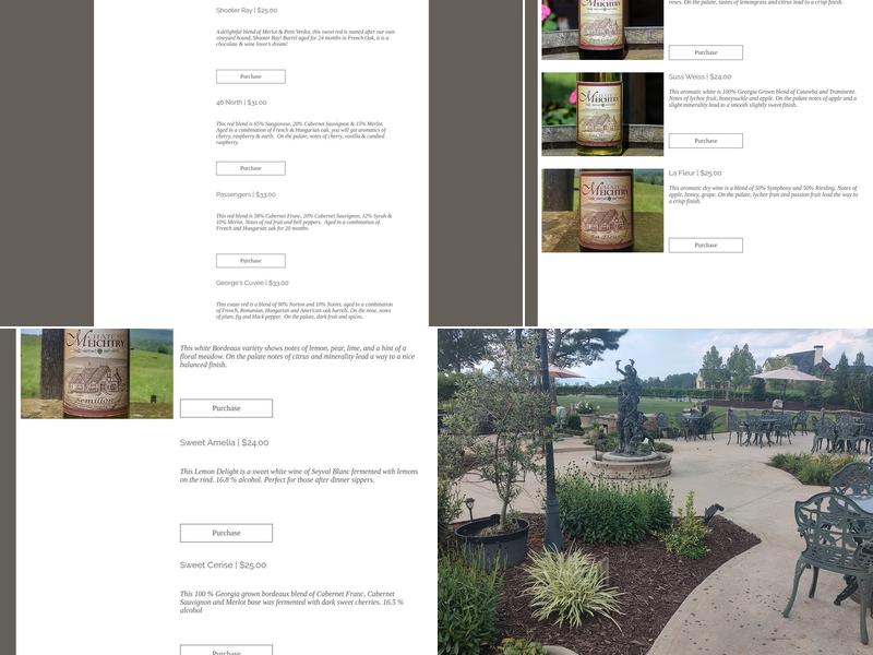 Chateau Meichtry Family Vineyard and Winery Menu