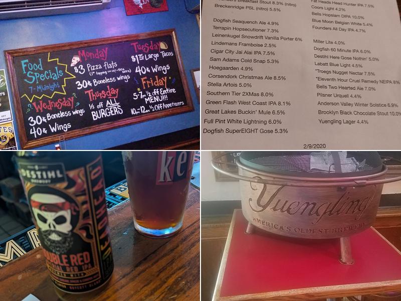 Smokin' Joe's Saloon Menu