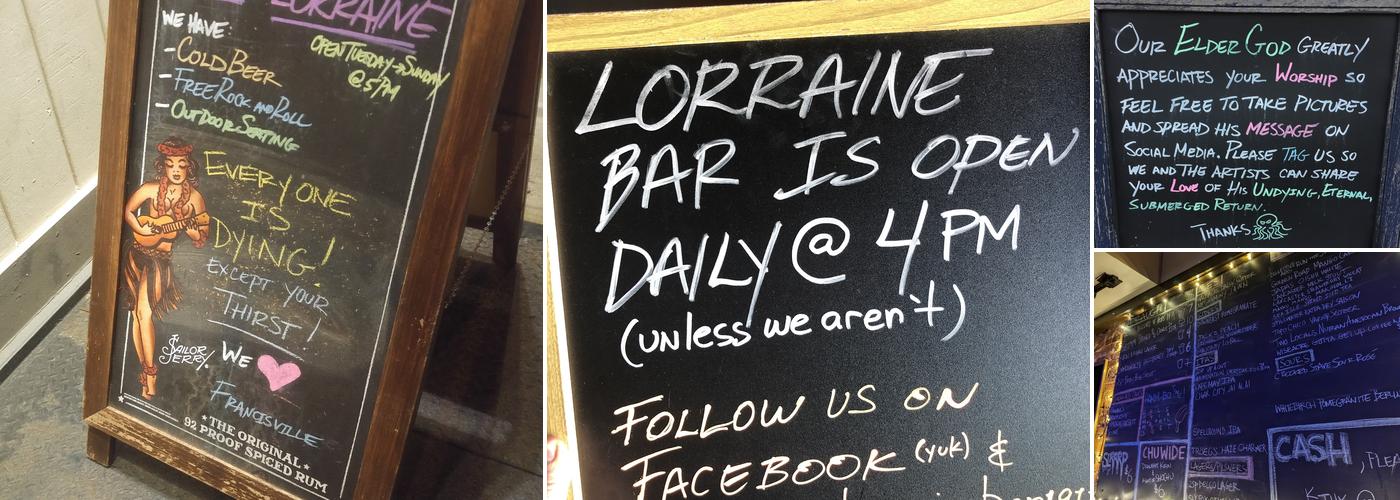 Lorraine Menu