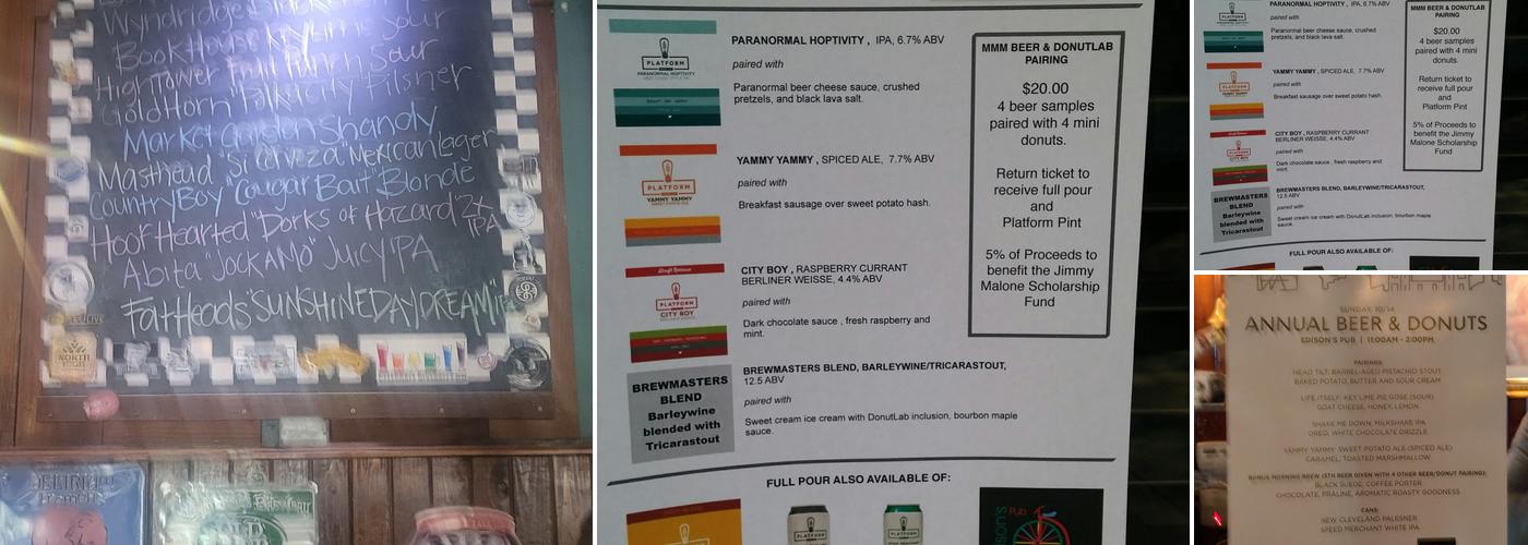 Edison's Pub Menu