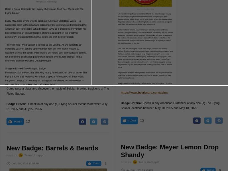 Goofy Foot Taproom and Brewery Menu