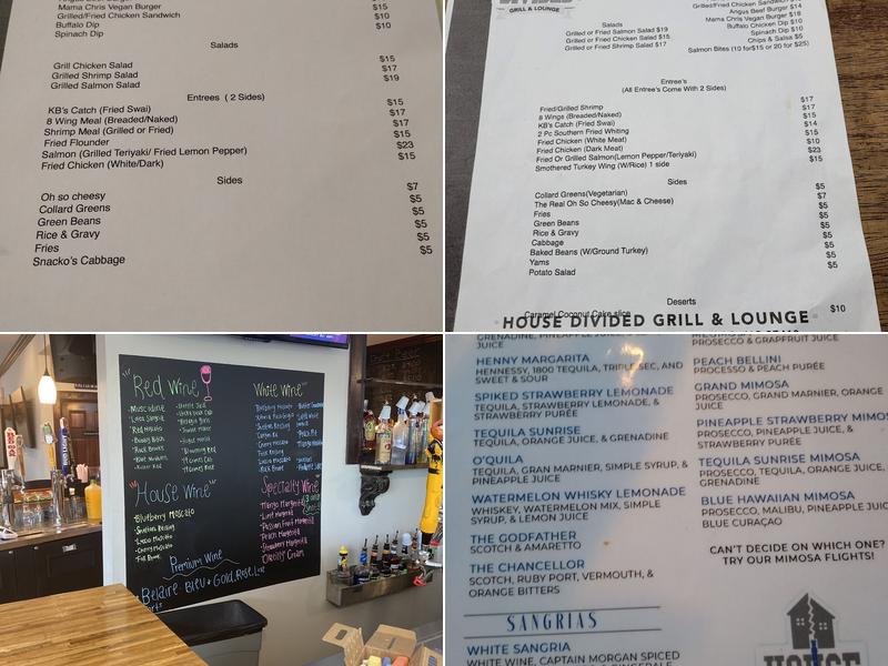 House Divided Bottles and Taps Menu