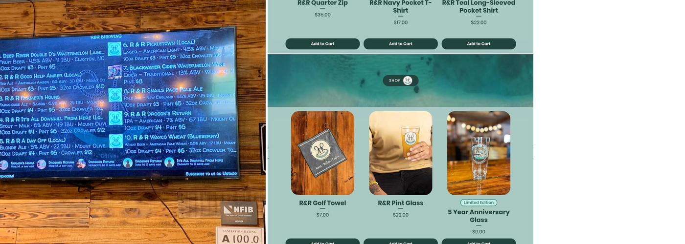 R & R Brewing Menu