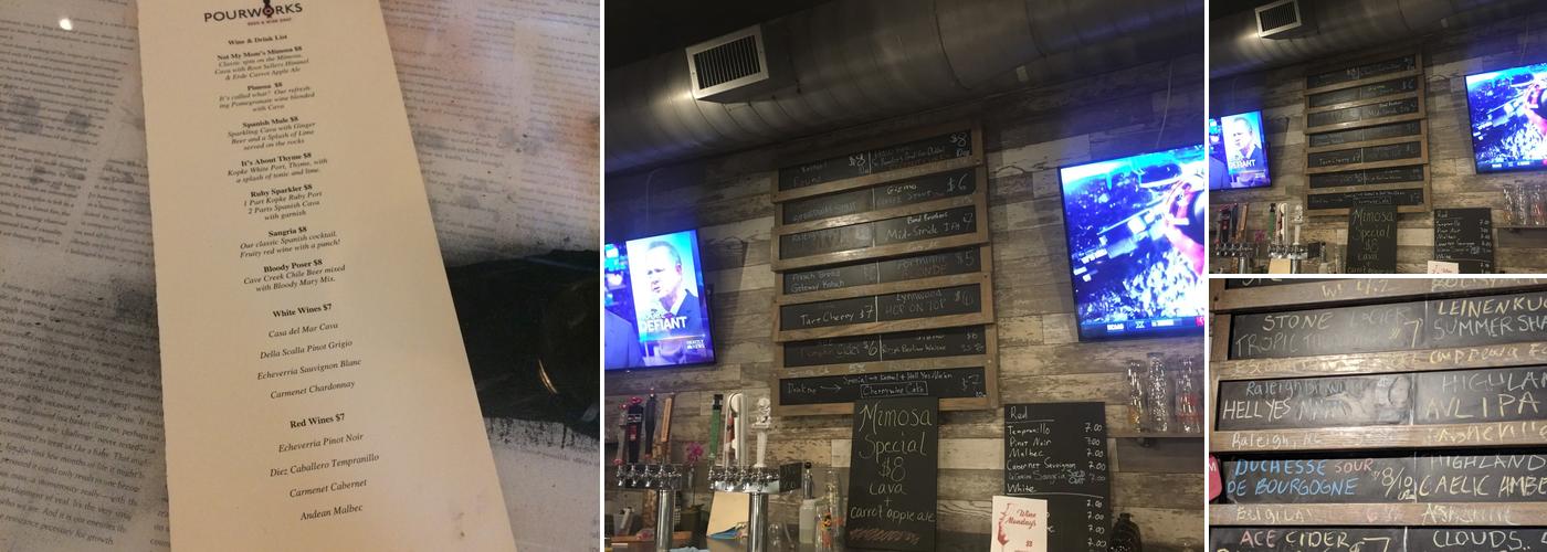 Pourworks Menu
