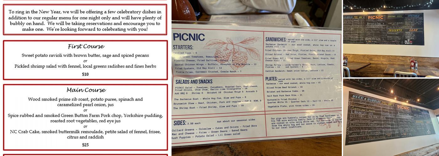 Picnic Menu