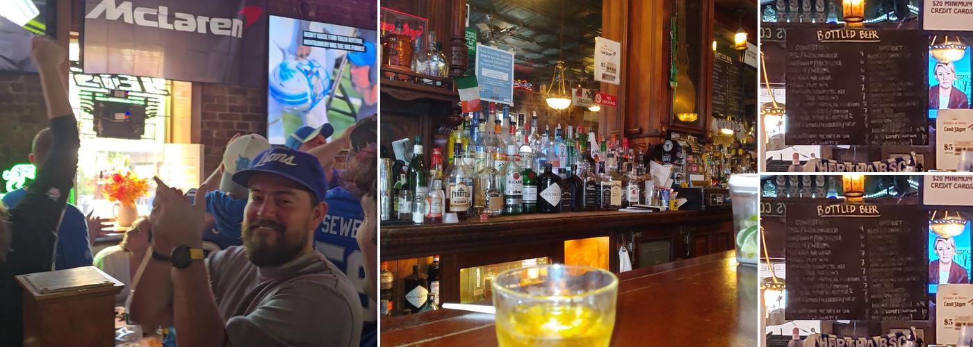 Bailey's Corner Pub Menu