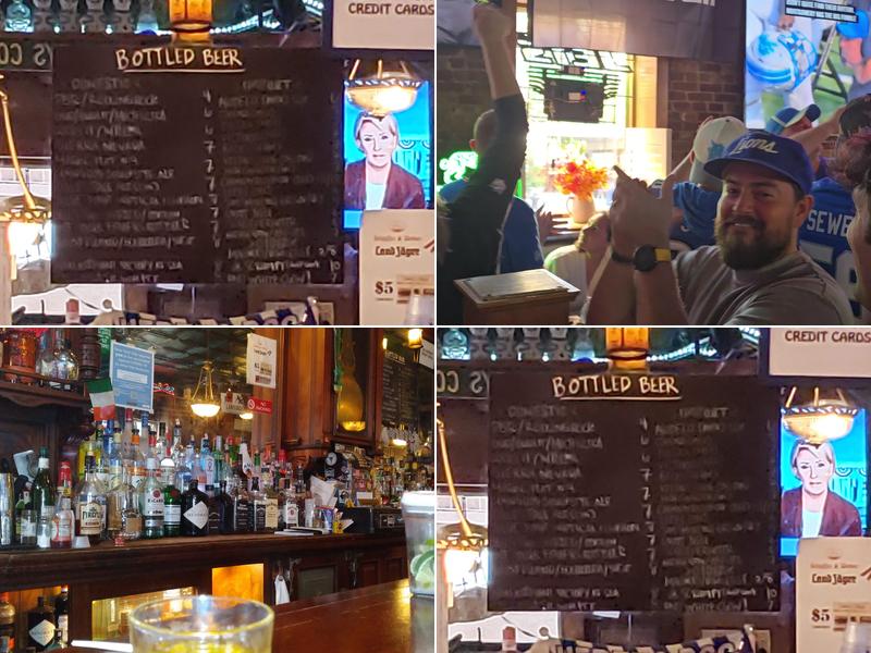 Bailey's Corner Pub Menu