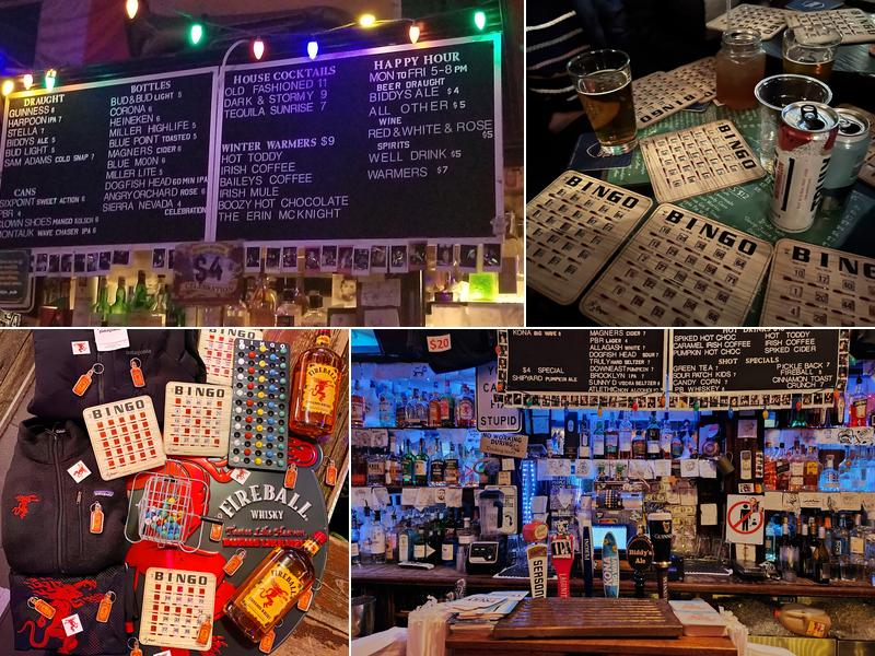 Biddys Pub Menu