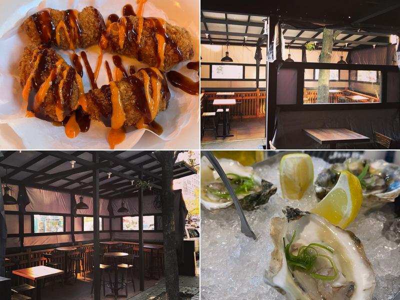 Dark bullet sake & oyster bar