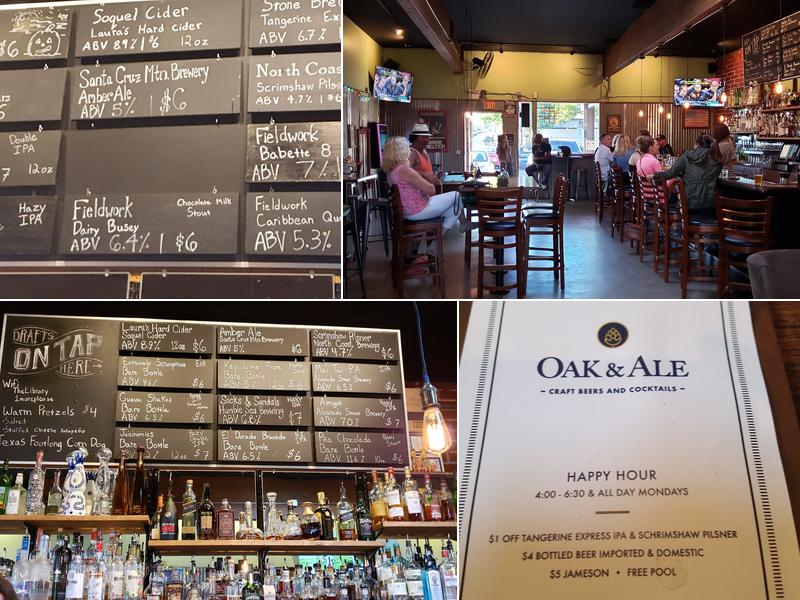 Oak & Ale Menu