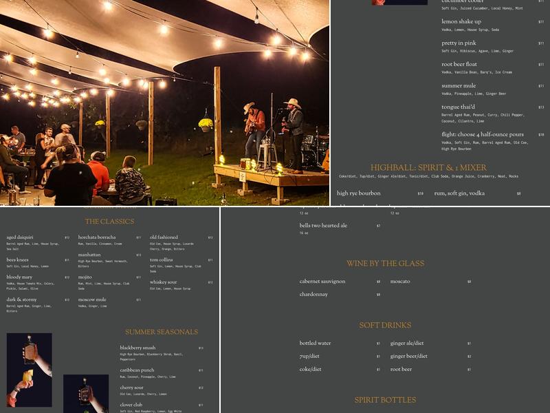 Edwin Coe Spirits Menu