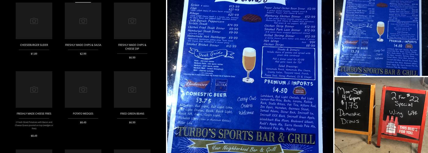 Turbos Menu