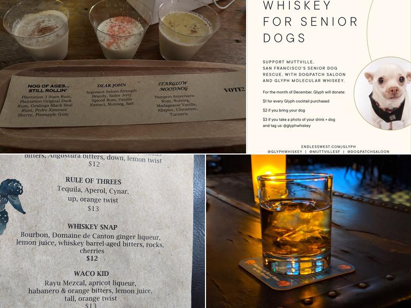 Dogpatch Saloon Menu