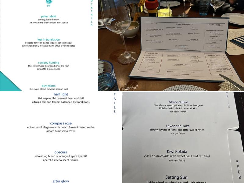 Skyfall Panoramic Bar & Lounge Menu