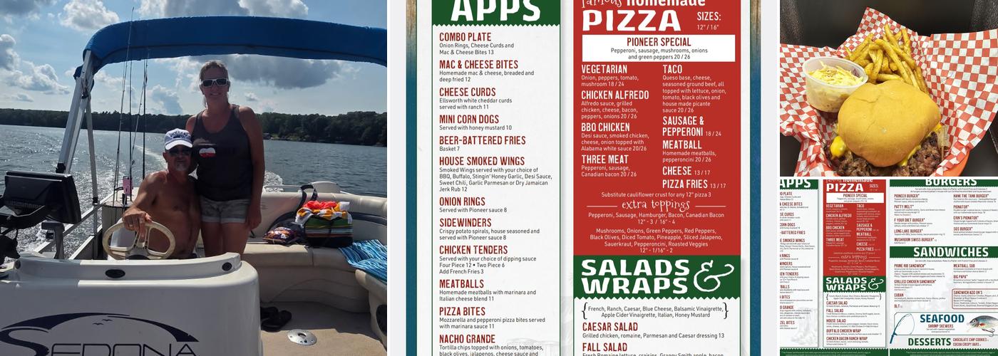 Pioneer On Long Lake Menu