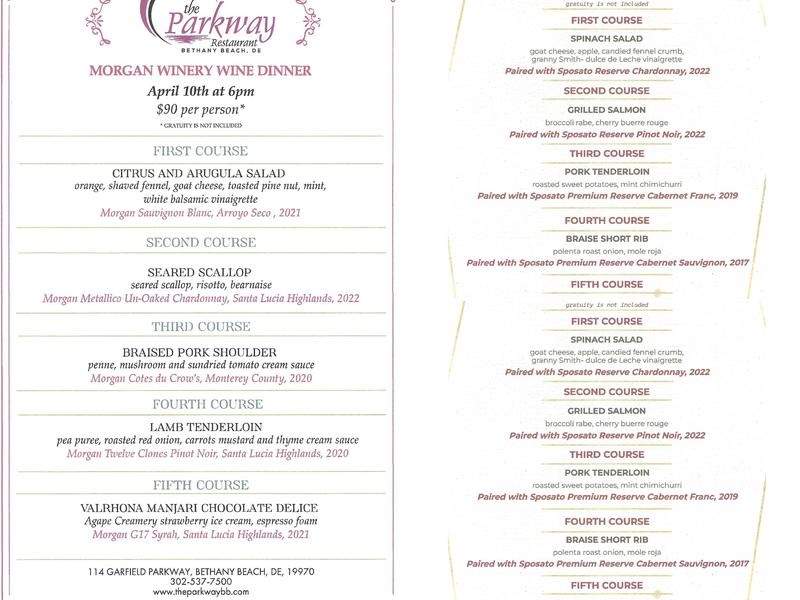 Cuvée Ray Wine Lovers Academy Menu