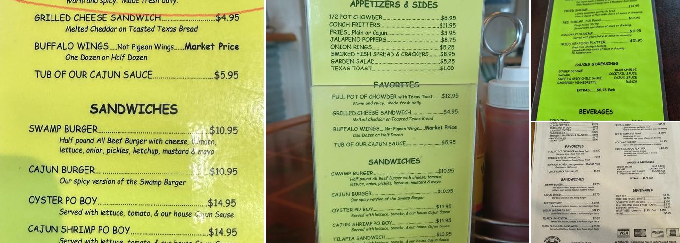 Chowder Ted's Menu