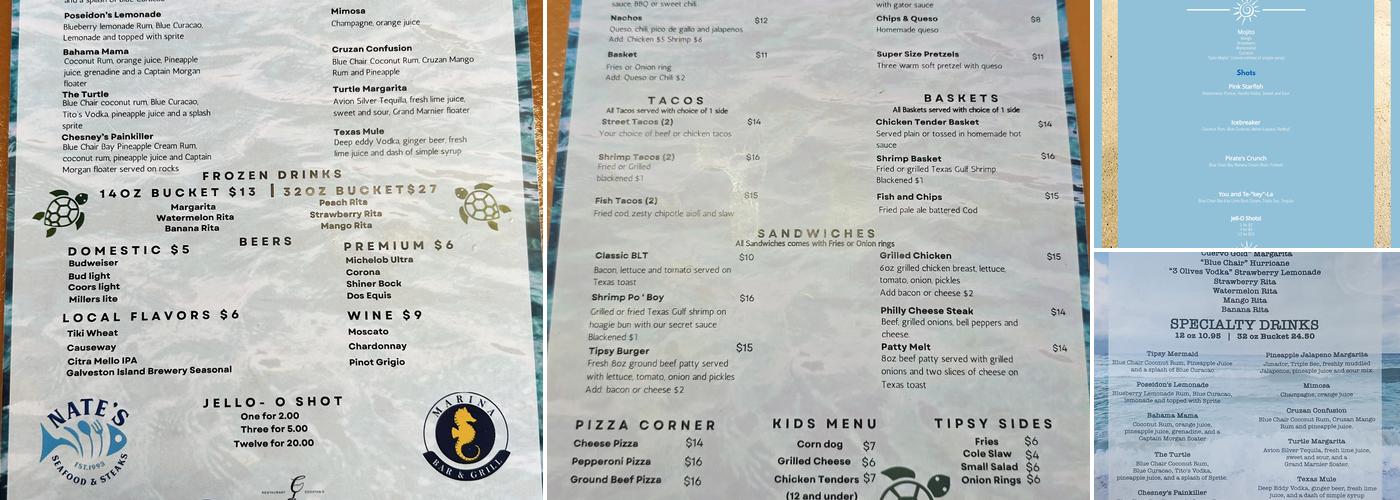 Tipsy Turtle Seaside Bar & Grill Menu