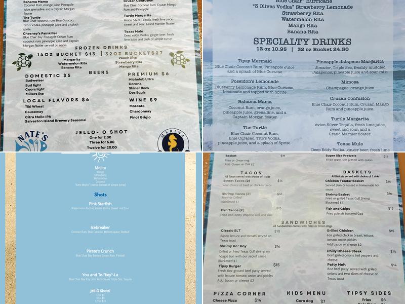 Tipsy Turtle Seaside Bar & Grill Menu