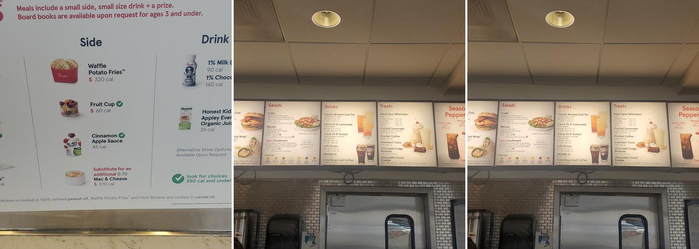 Chick-fil-A Menu