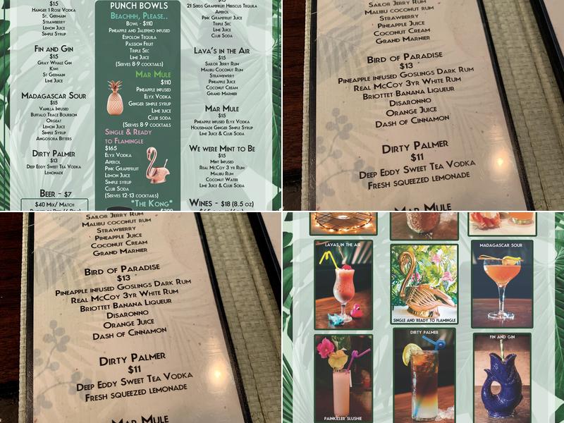 Del Mar Menu