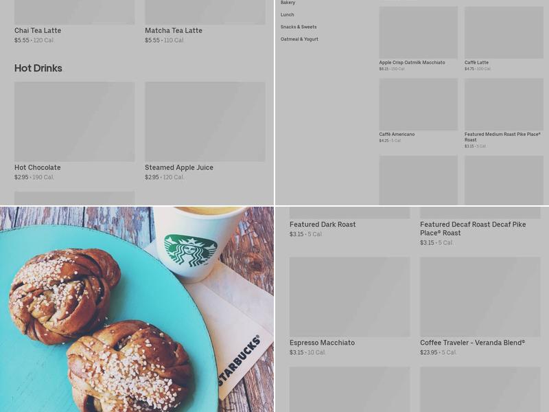 Starbucks Menu
