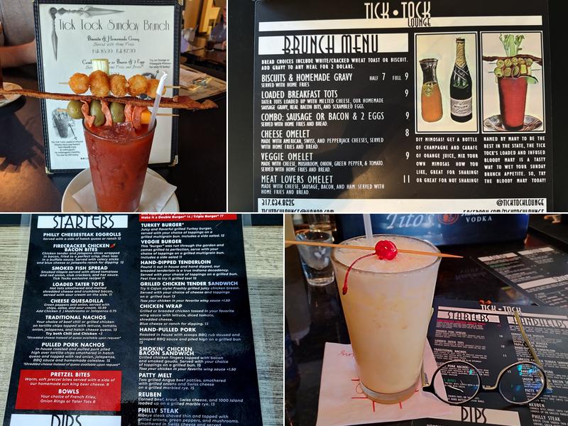 Tick Tock Lounge Menu