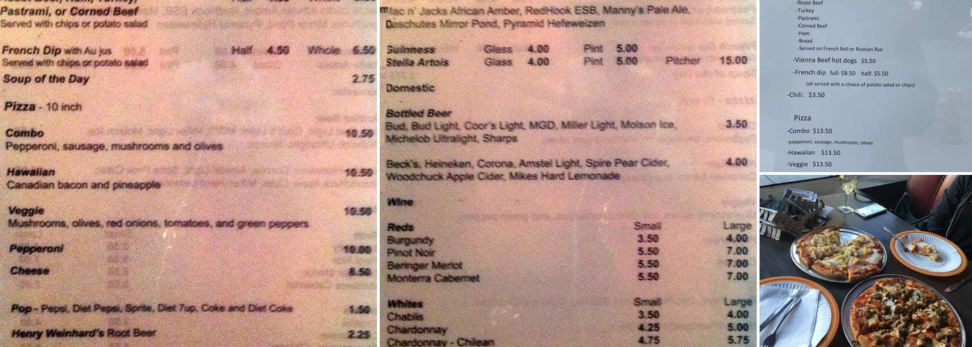 Red Onion Tavern Menu