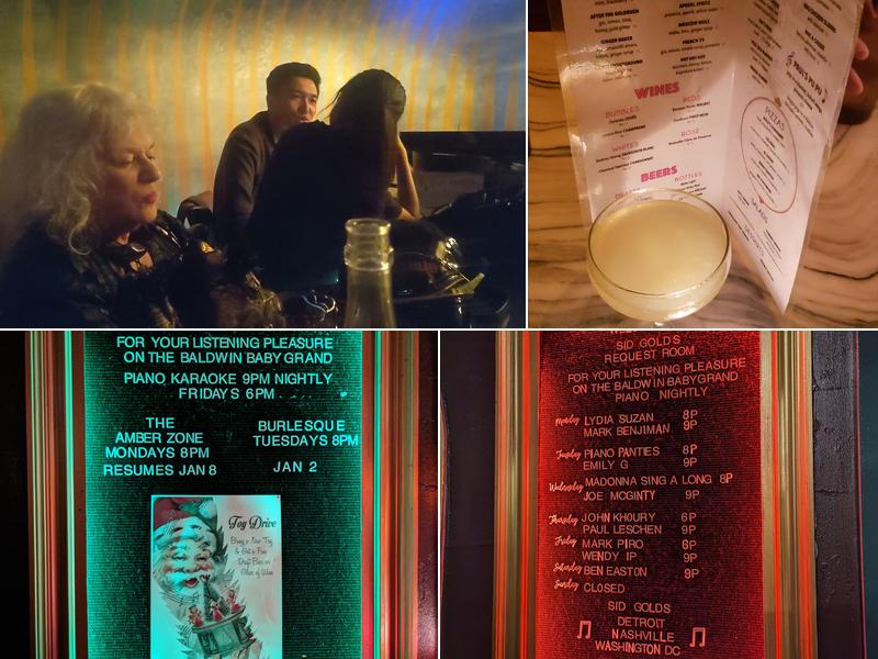 Sid Gold's Request Room Menu