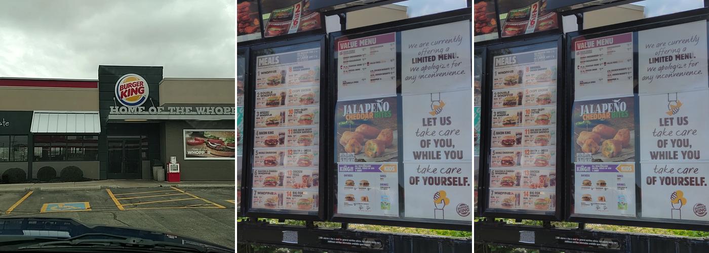 Burger King Menu