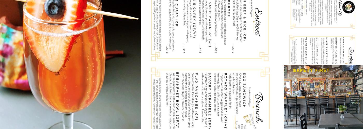 Crafty Canary Brewery Menu