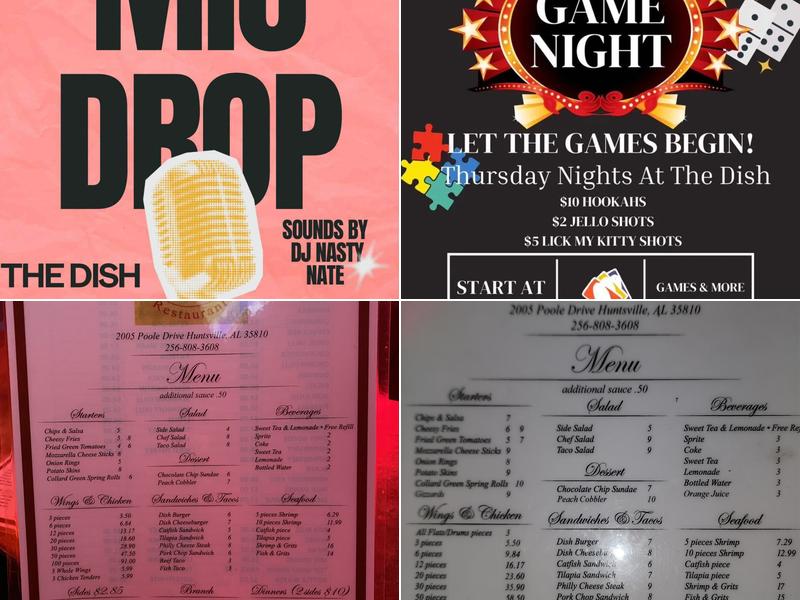 The Dish Menu