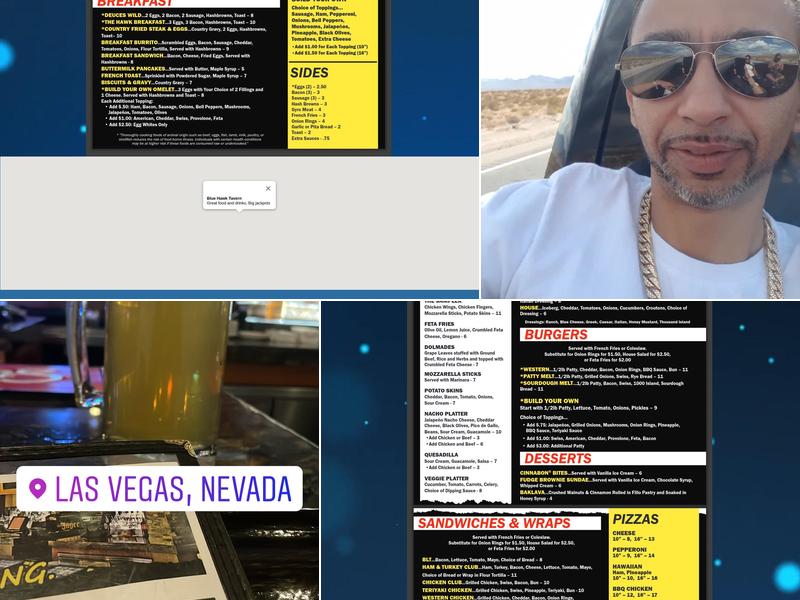 Blue Hawk Tavern Menu