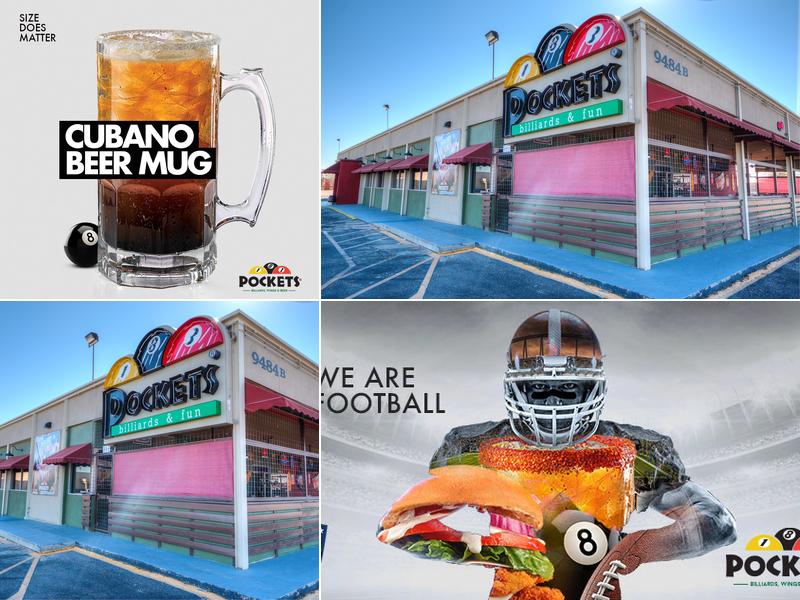 Pockets Billiards, Wings & Beer 9484 Dyer St #6411, El Paso