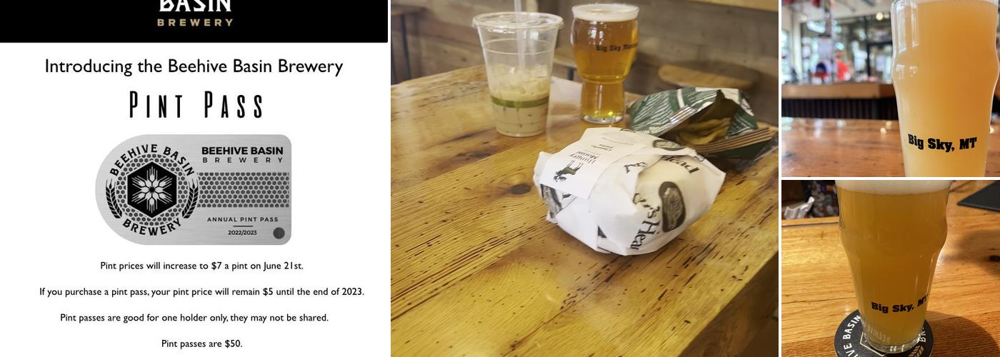 Beehive Basin Brewery Menu