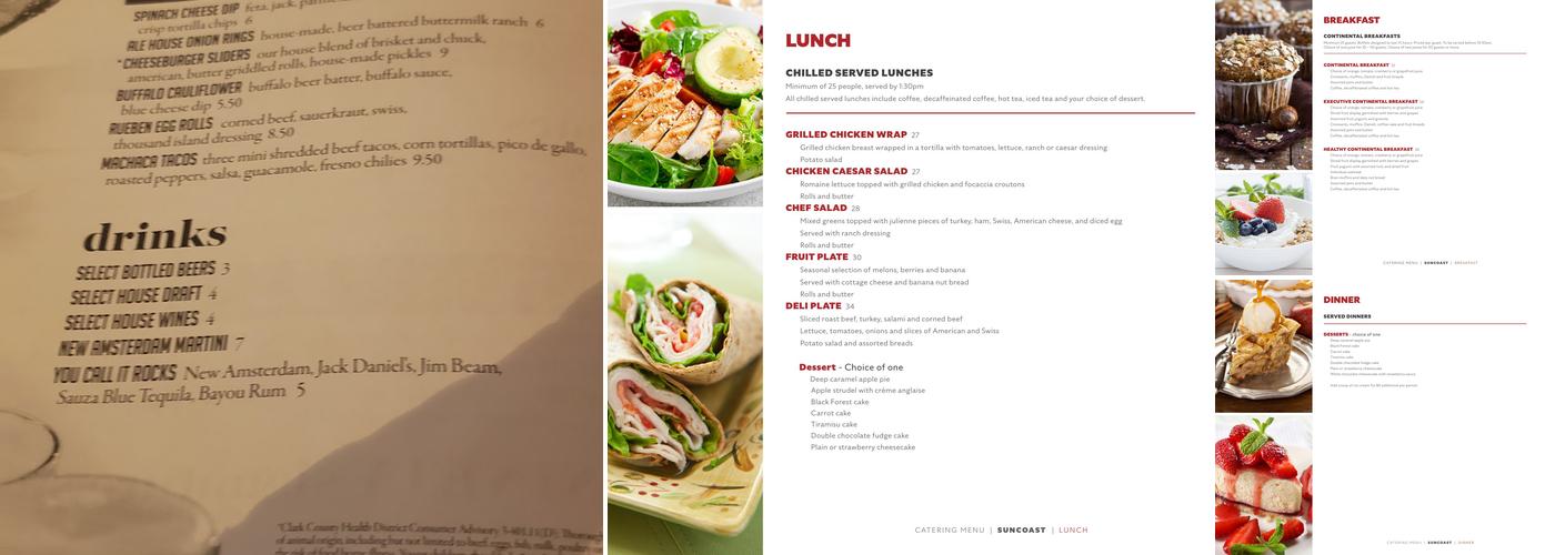 90 NINETY Bar + Grill Menu